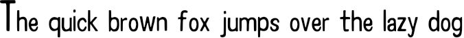 Example 1 of  Font