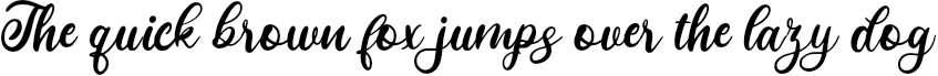 Example 1 of  Font