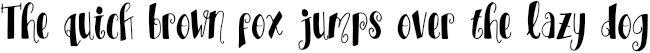 Example 5 of  Font