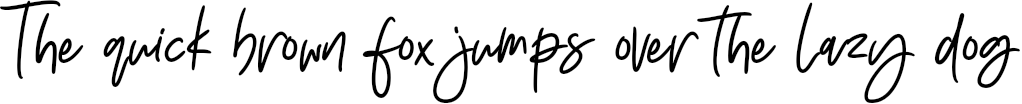 Example 3 of  Font