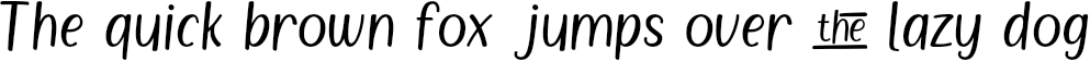 Example 1 of  Font