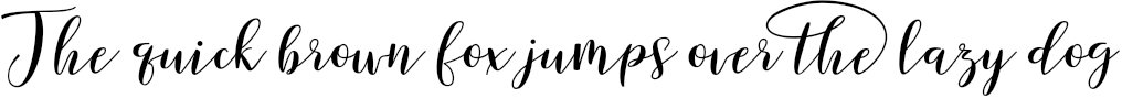 Example 2 of  Font