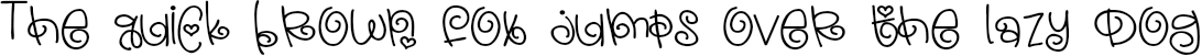 Example 4 of  Font