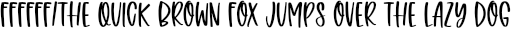 Font preview for Sweet Sunshine - A Quirky Handwritten Font