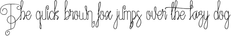 Example 2 of  Font