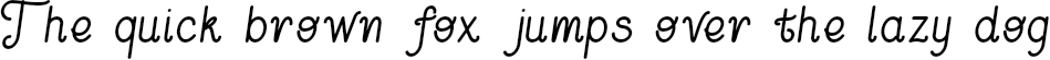 Example 3 of  Font