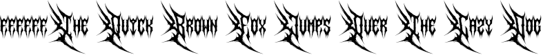 Font preview for Draxien | Black Metal Font