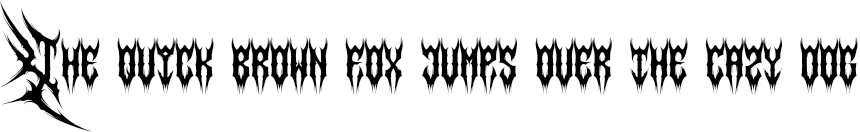 Example 1 of  Font