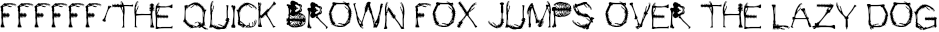 Font preview for Skeleton bones. Decorative font