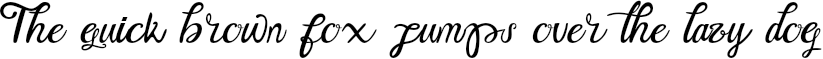 Example 1 of  Font