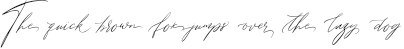 Example 1 of  Font