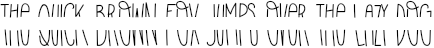 Example 3 of  Font