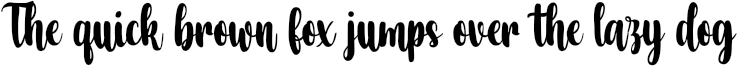 Example 5 of  Font
