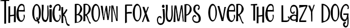 Example 5 of  Font