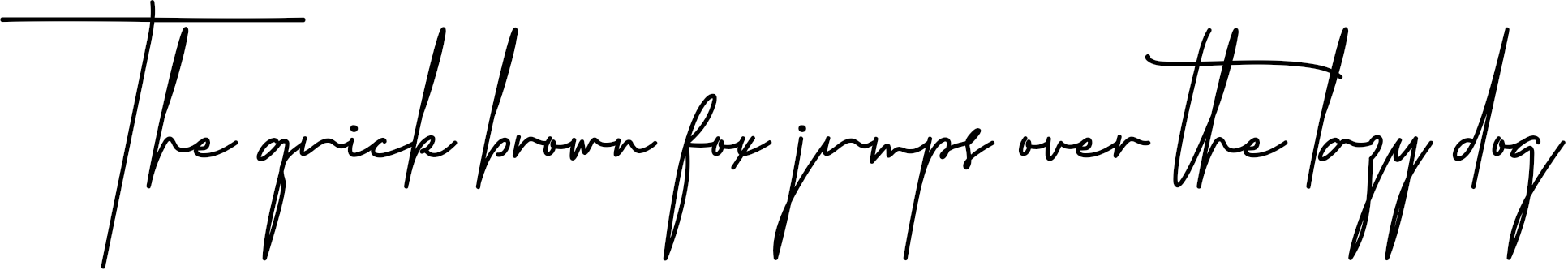 Example 1 of  Font