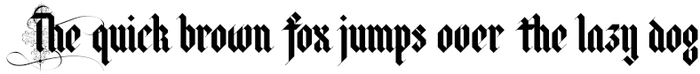 Example 2 of  Font