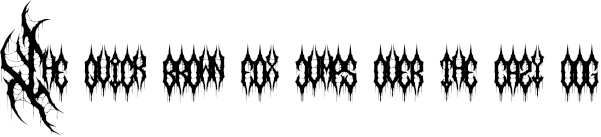 Example 1 of  Font