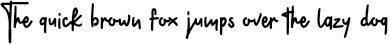 Example 2 of  Font