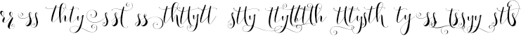 Example 2 of  Font
