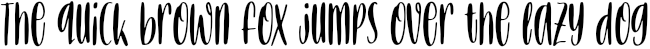 Example 1 of  Font