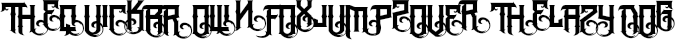 Example 5 of  Font