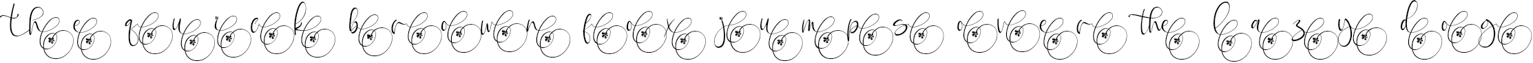 Example 6 of  Font