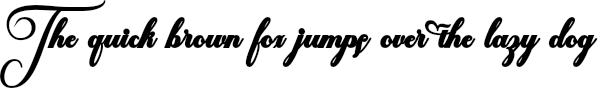 Example 25 of  Font