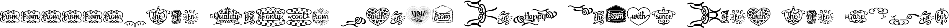 catwordornament preview for Brownies Script