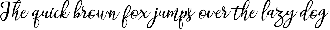 Example 5 of  Font