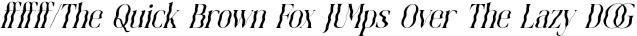 Ocean Fluid italic preview for Ocean Fluid - Experimental Display Serif