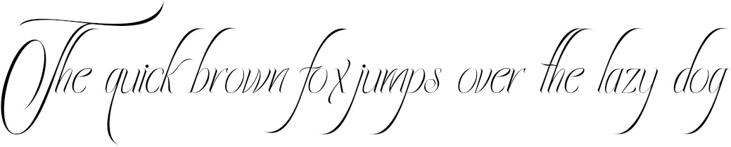 Example 1 of  Font