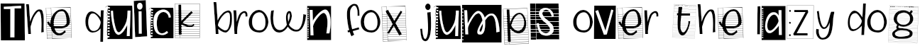 Example 1 of  Font