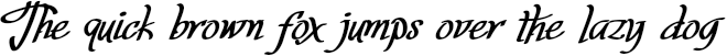 Example 1 of  Font