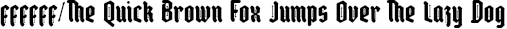 Font preview for High Nobiety Modern Blackletter Font