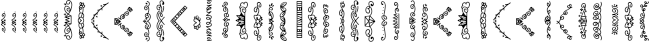 Font preview for Storybook Banners - A Dingbat Font Full of Magical Borders