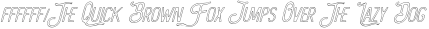 The Bangles Outline Italic preview for The Bangles - Vintage Sans Serif Font