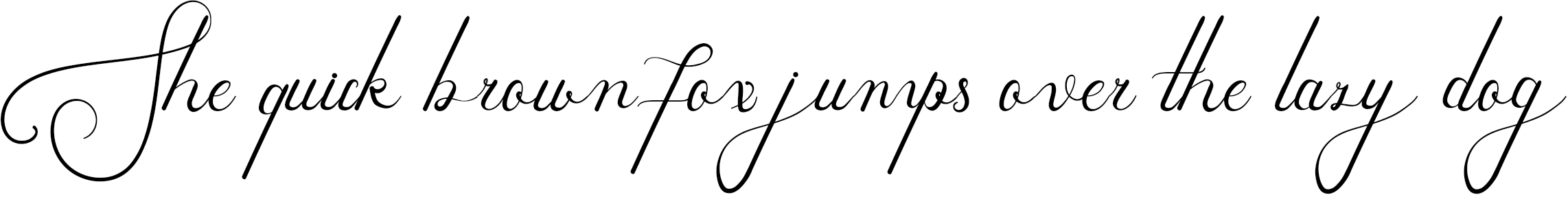 Example 1 of  Font