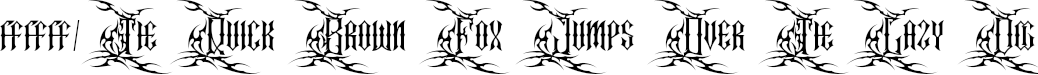 Font preview for Crucifer