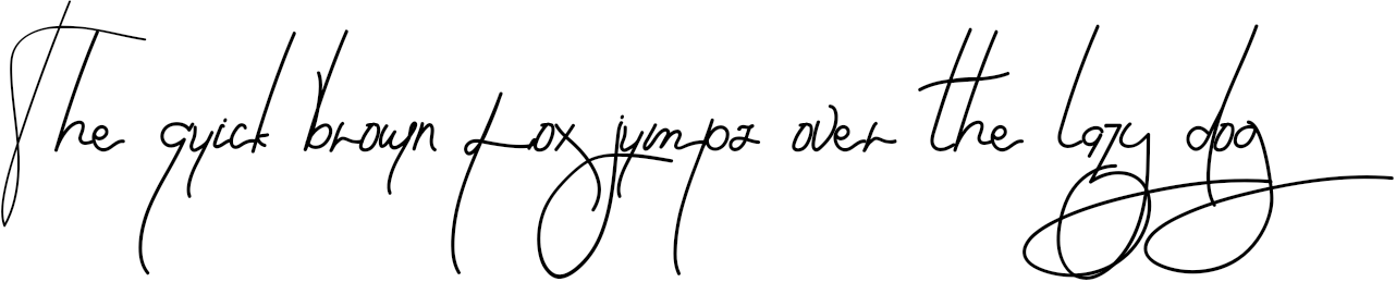 Example 1 of  Font