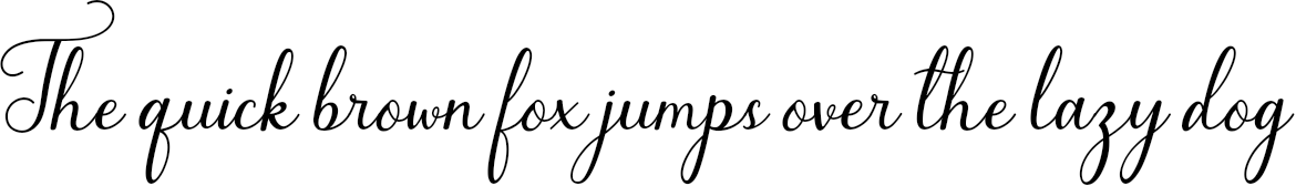 Example 1 of  Font