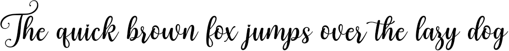 Example 1 of  Font