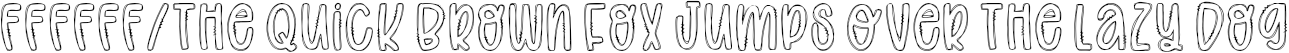 Font preview for Outlined AF: A Quirky All Caps Font for Procreate