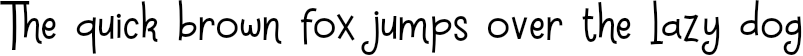 Example 1 of  Font
