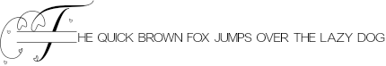 Example 3 of  Font