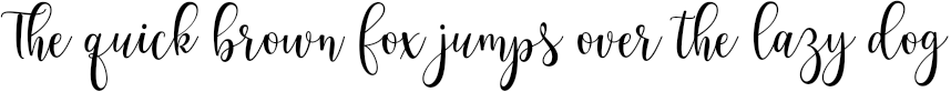 Example 1 of  Font