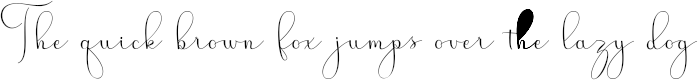 Example 1 of  Font