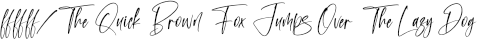 Semilya Fontera Italic preview for Semilya Fontera - Modern Signature Font
