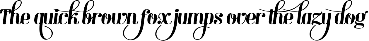 Example 5 of  Font